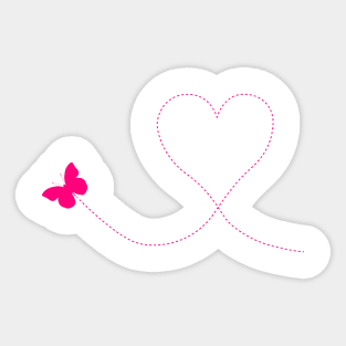 Love butterfly Sticker